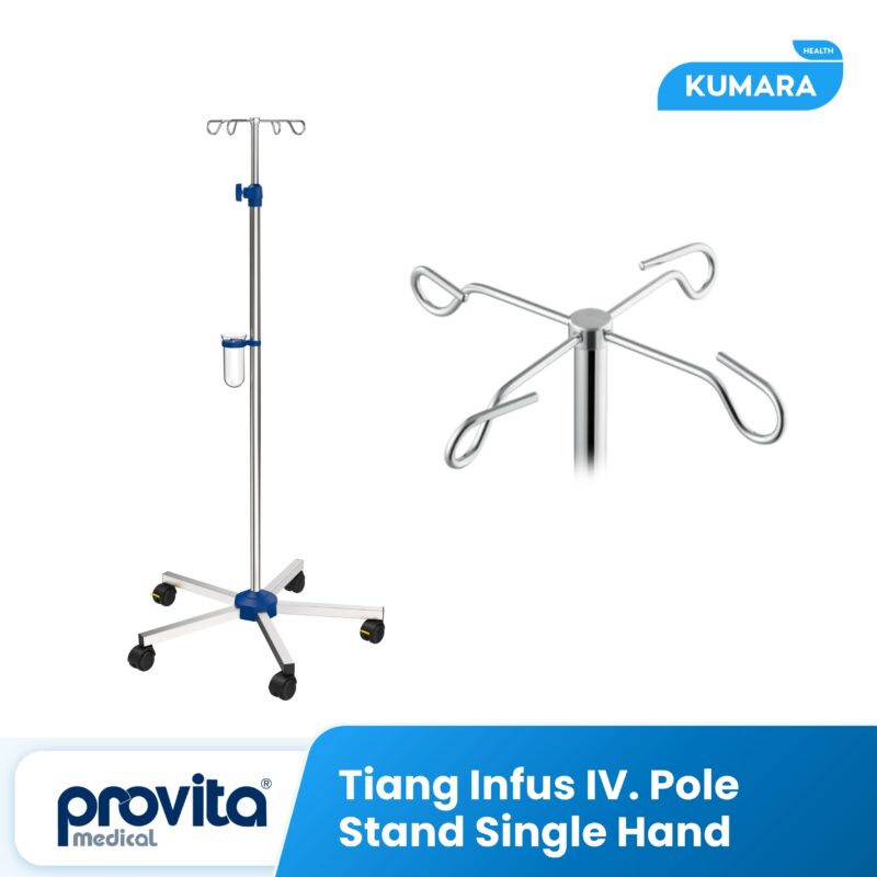 PROVITA - Tiang Infus IV. Pole Stand Single Hand 1 297 Tiang INfus