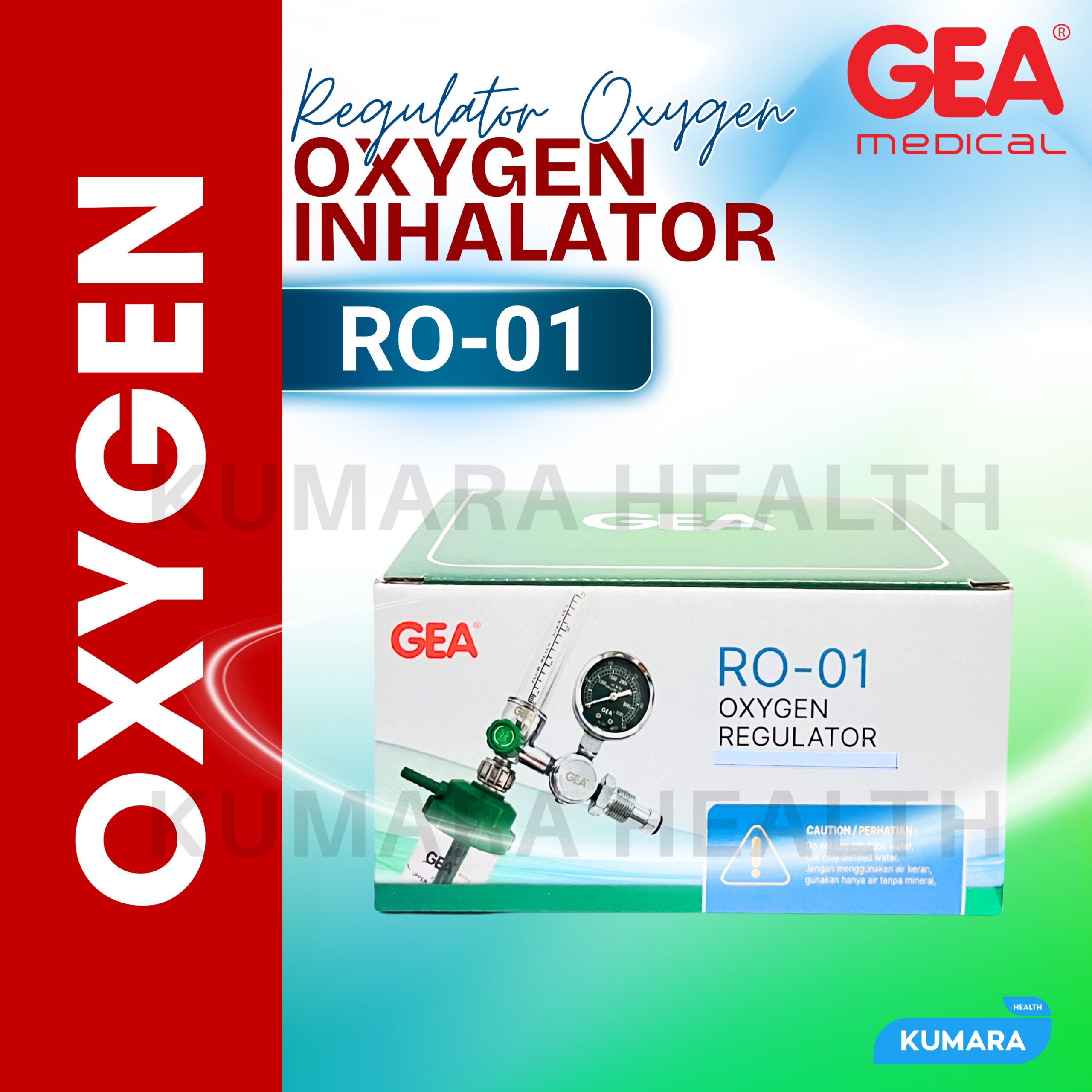 GEA - Regulator Oksigen RO-01 | Oxygen Inhalator Medical | KUMARA 3 GEA - Regulator Oksigen RO-01 | Oxygen Inhalator Medical | KUMARA - Image 3