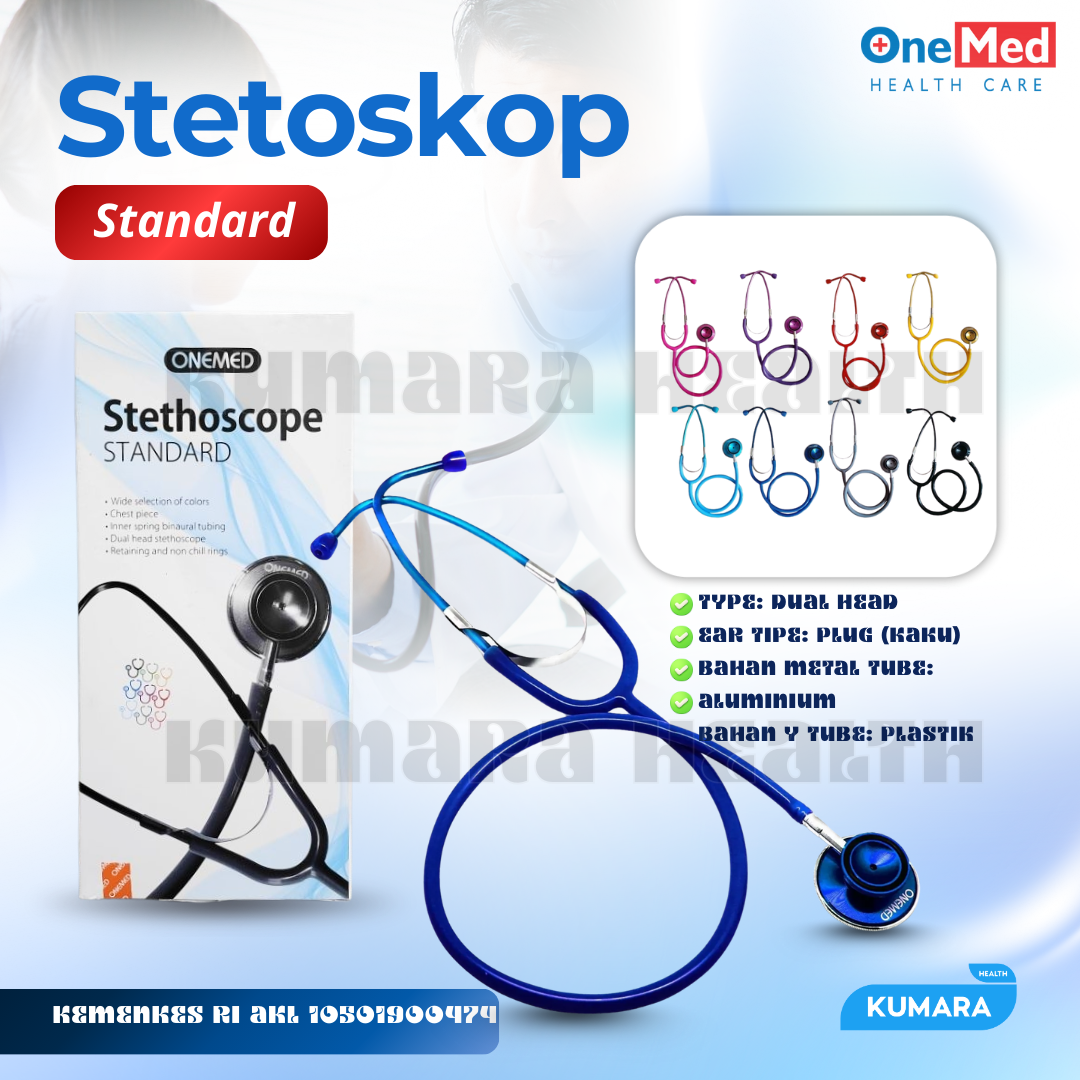 ONEMED - Stetoskop Standard | Sthetoscope Dual Head Standard | KUMARA 1 ONEMED - Stetoskop Standard | Sthetoscope Dual Head Standard | KUMARA
