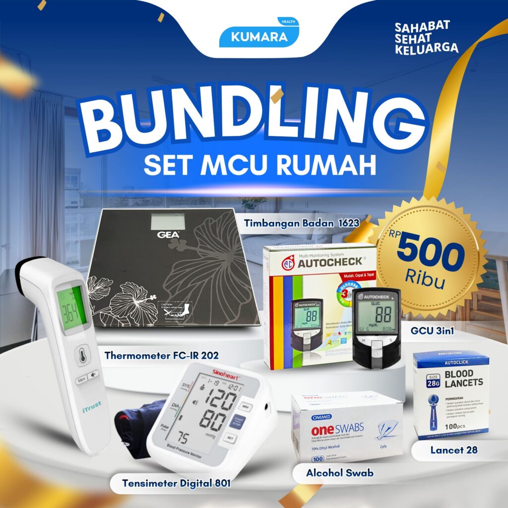 Promo 4 Kesehatan adalah investasi yang harus dipantau rutin, bukan hanya saat sakit. Dengan paket Medical Check-Up (MCU) Rumah ini, Anda bisa melakukan deteksi dini berbagai risiko penyakit metabolik.