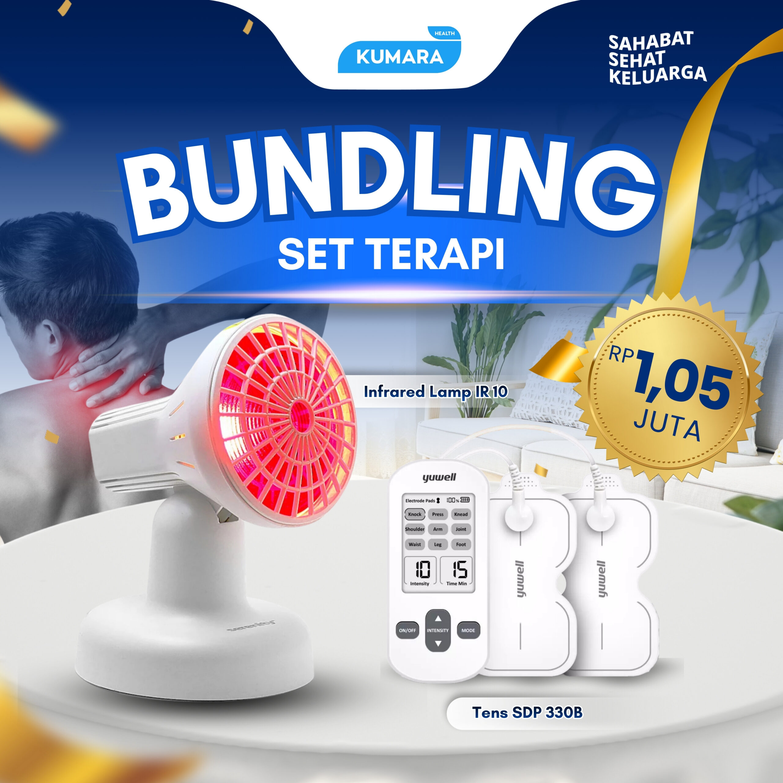 KUMARA - Bundling Set Terapi | Perlengkapan Terapi Infrared & Tens 1 KUMARA - Bundling Set Terapi | Perlengkapan Terapi Infrared & Tens
