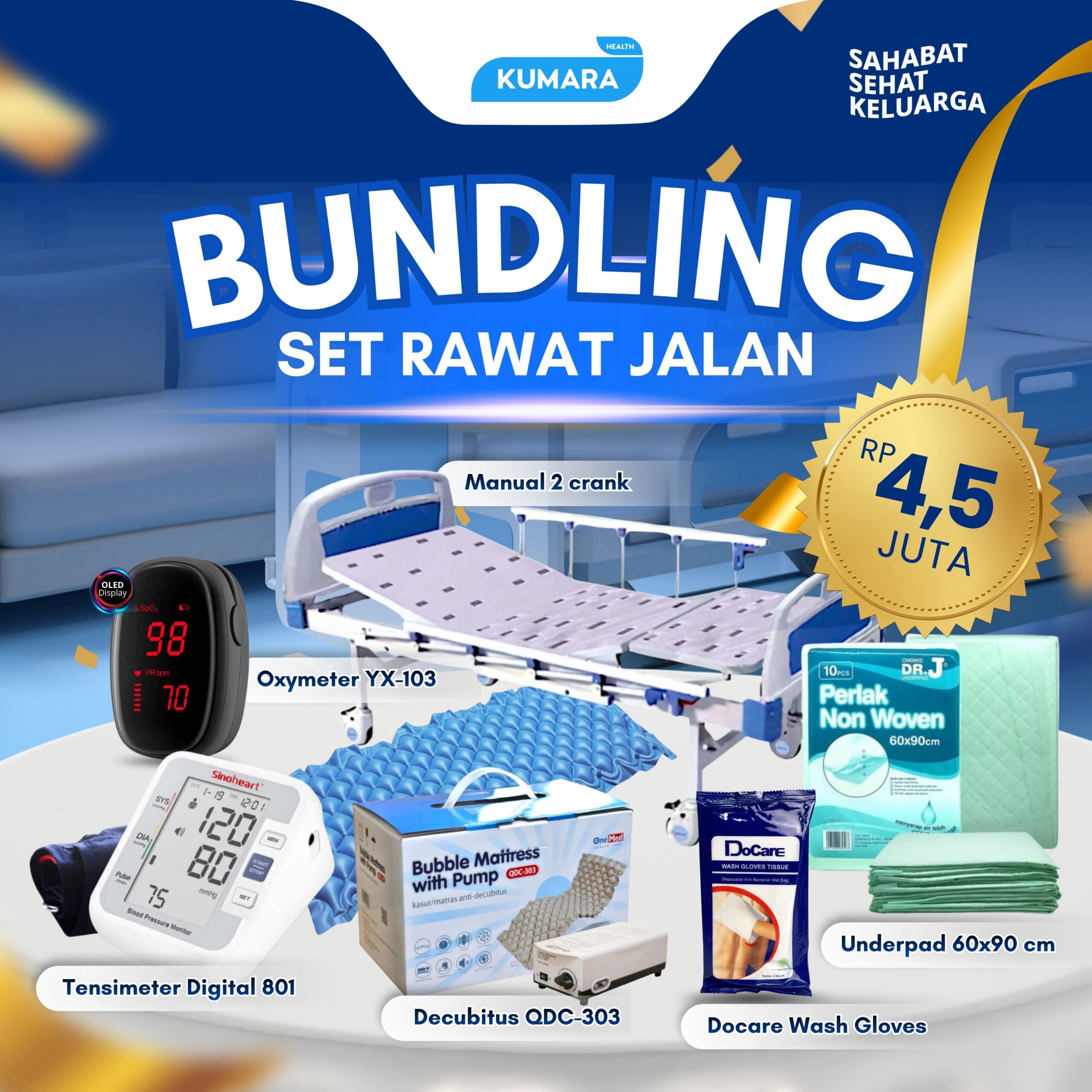 KUMARA - Bundling Set Rawat Jalan | Perlengakapan Rawat Jalan di Rumah 1 KUMARA - Bundling Set Rawat Jalan | Perlengakapan Rawat Jalan di Rumah