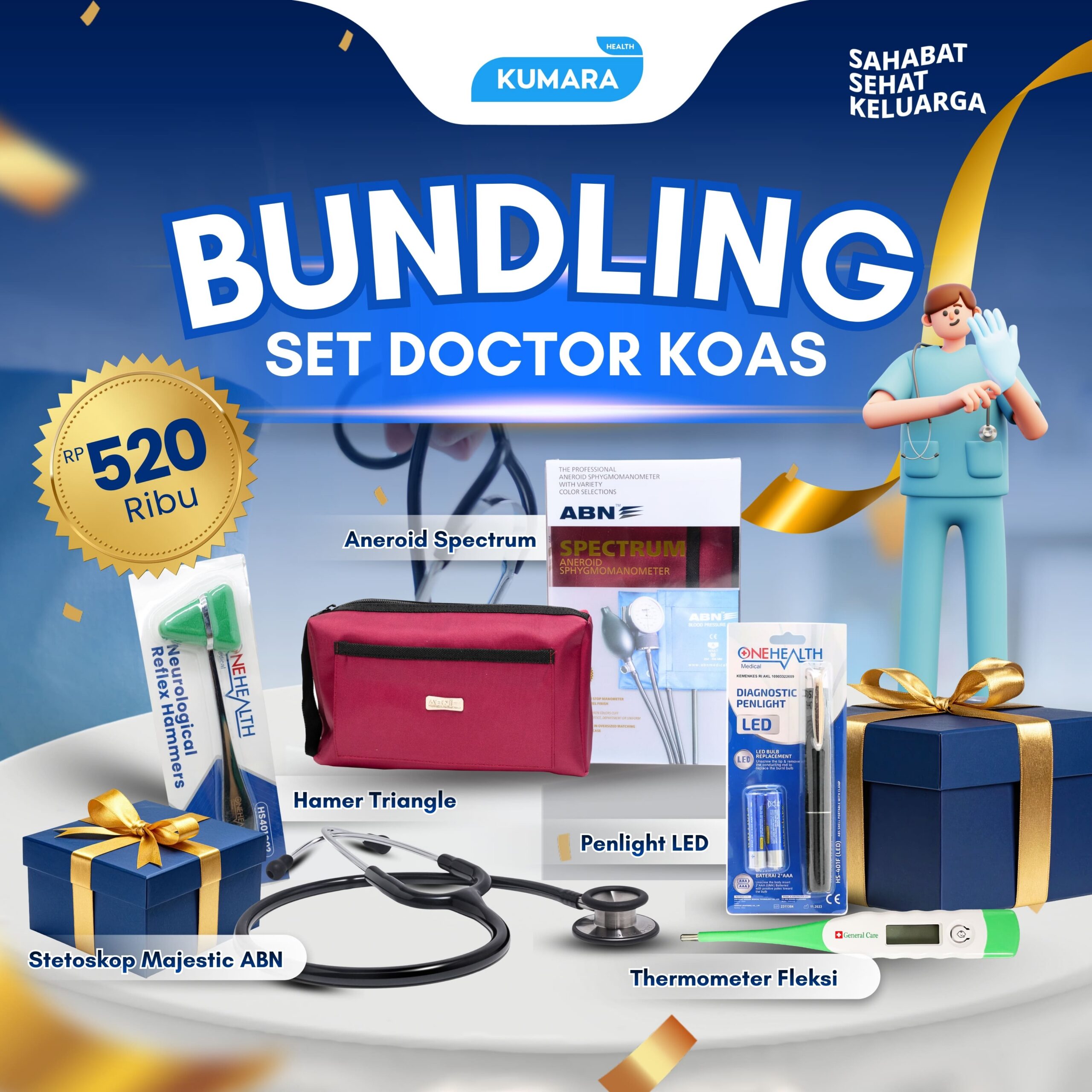 KUMARA - Bundling Set Dokter Koas | Perlengkapan Dokter 1 KUMARA - Bundling Set Dokter Koas | Perlengkapan Dokter