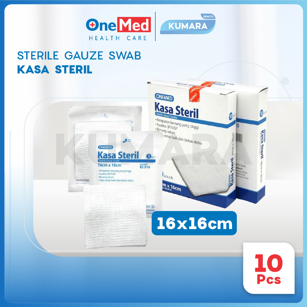 ONEMED - Kasa Steril 16x16cm isi 10's | KUMARA 2 ONEMED - Kasa Steril 16x16cm isi 10's | KUMARA - Image 2