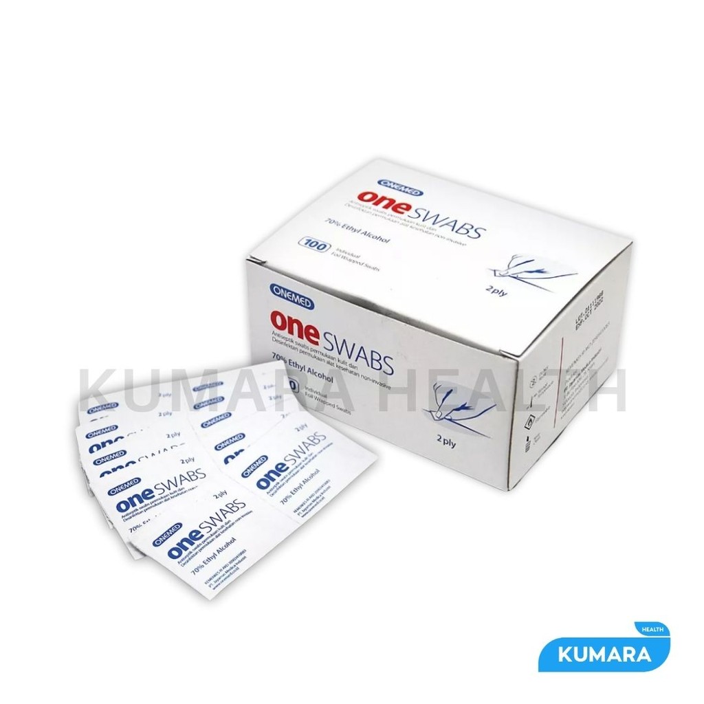 ONEMED - Alcohol Swab Oneswab isi 100's | KUMARA 2 ONEMED - Alcohol Swab Oneswab isi 100's | KUMARA - Image 2