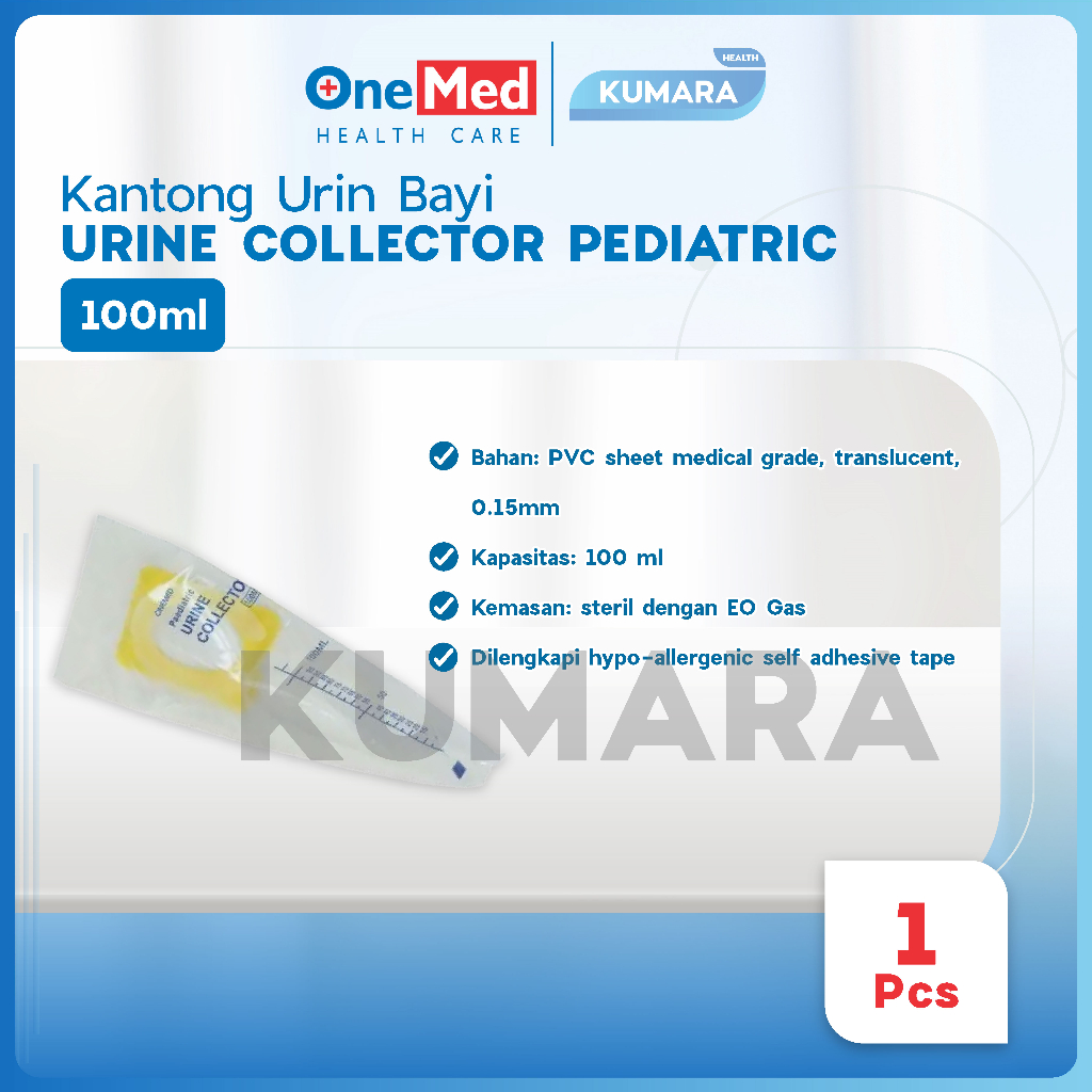 ONEMED - Urine Collector Pediatric 100ml | Kantong Urin Bayi | Alat Penampung Kencing Bayi | KUMARA 2 ONEMED - Urine Collector Pediatric 100ml | Kantong Urin Bayi | Alat Penampung Kencing Bayi | KUMARA - Image 2
