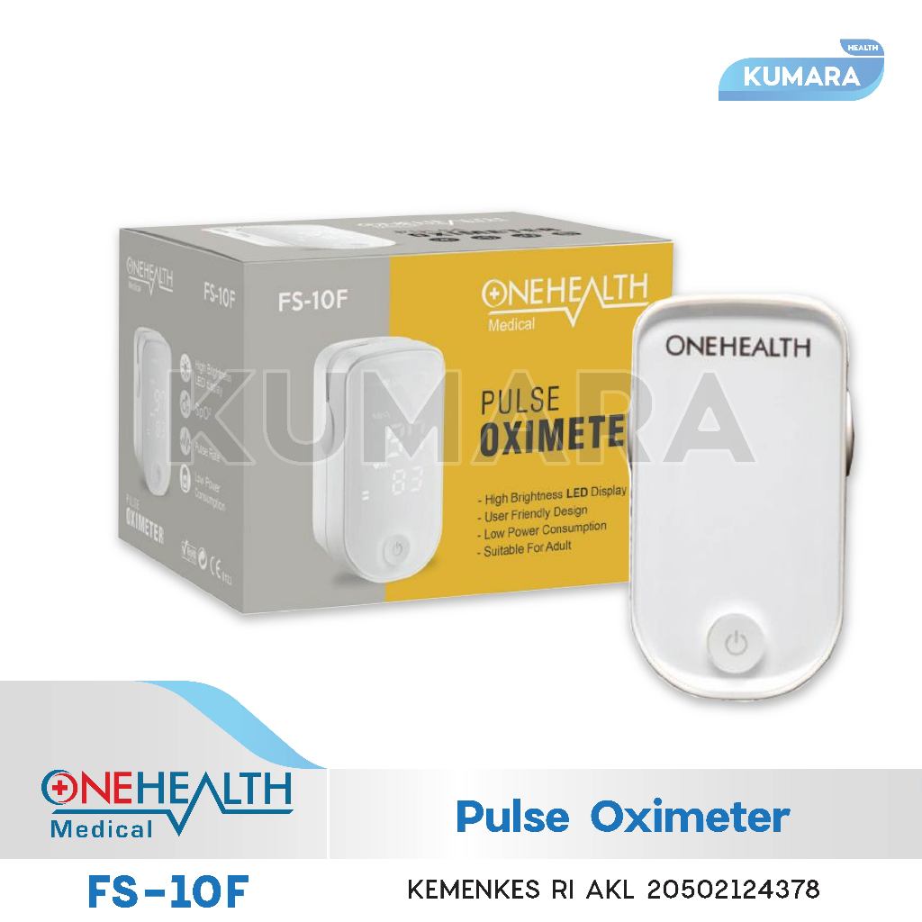 ONEHEALTH - Pulse Oximeter OH 10F | Alat Ukur Saturasi Oksigen | KUMARA 1 ONEHEALTH - Pulse Oximeter OH 10F | Alat Ukur Saturasi Oksigen | KUMARA