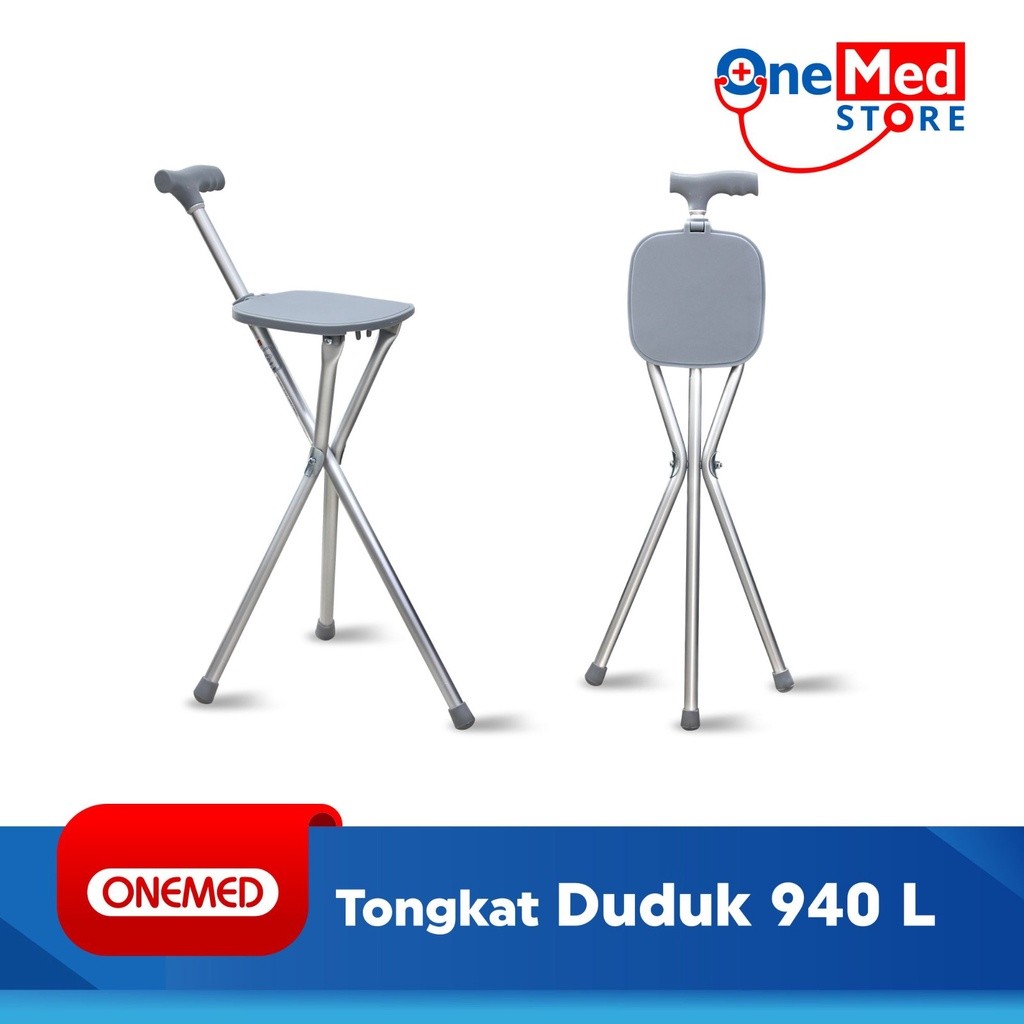 ONEMED - Tongkat + Kursi Duduk Lipat FS 940L 2 ONEMED - Tongkat + Kursi Duduk Lipat FS 940L - Image 2