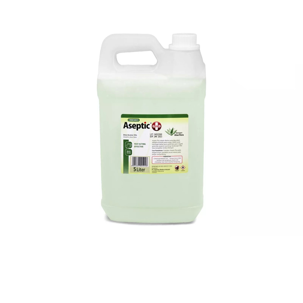 ONEMED - Aseptic Plus 5 Liter | Galon Antiseptic 1 ONEMED - Aseptic Plus 5 Liter | Galon Antiseptic