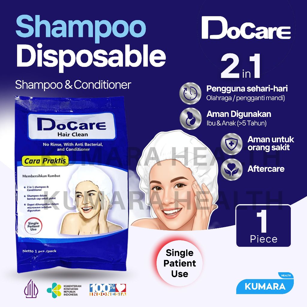 DoCare Hair Clean 2-in-1 Shampoo & Conditioner | Keramas Tanpa Bilas (Shower Cap) 1 DoCare Hair Clean 2-in-1 Shampoo & Conditioner | Keramas Tanpa Bilas (Shower Cap)