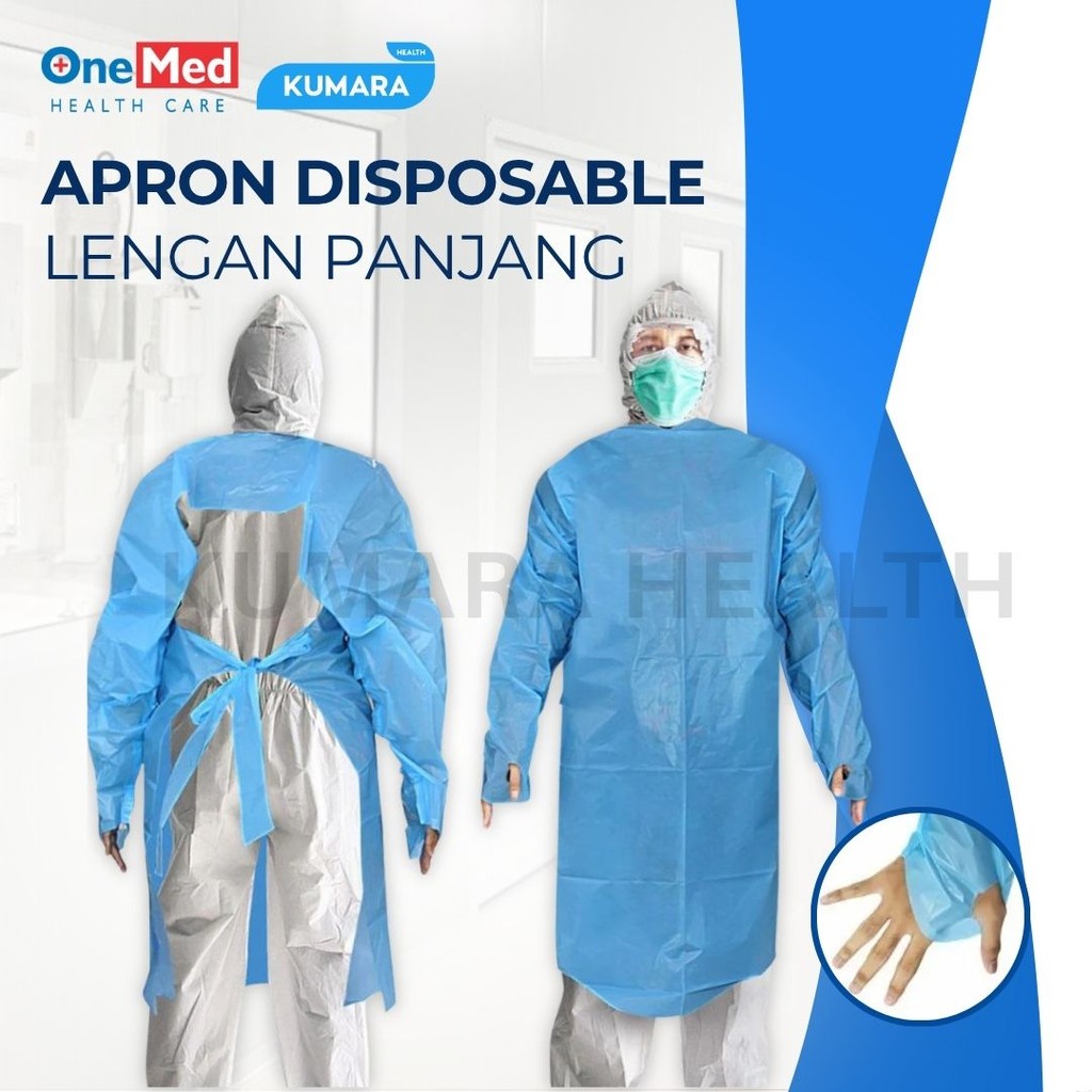 ONEMED - Apron Plastik Lengan Panjang Isi 10's / Celemek Plastik 1 ONEMED - Apron Plastik Lengan Panjang Isi 10's / Celemek Plastik