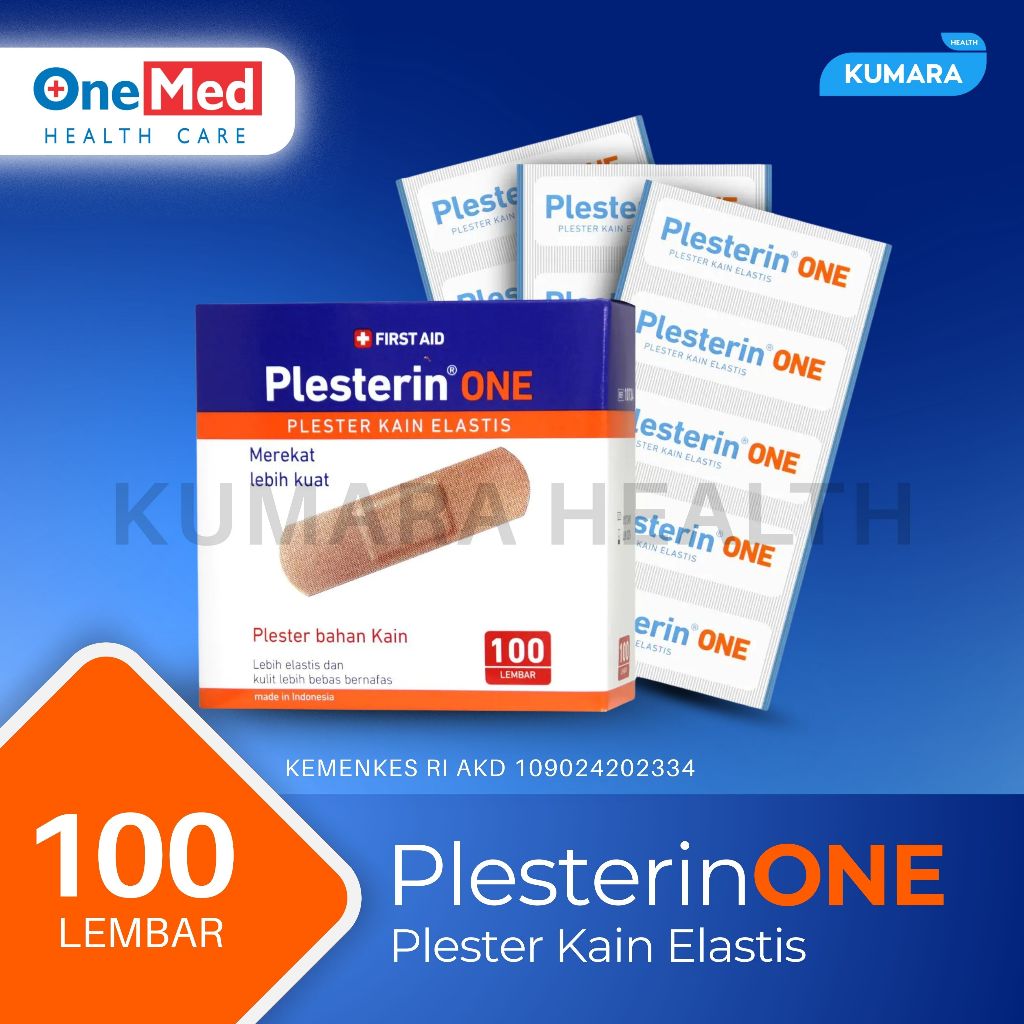 ONEMED - Plesterin One Kain Elastis Isi 100'S / Plester Luka Kain Box Kotak 1 ONEMED - Plesterin One Kain Elastis Isi 100'S / Plester Luka Kain Box Kotak