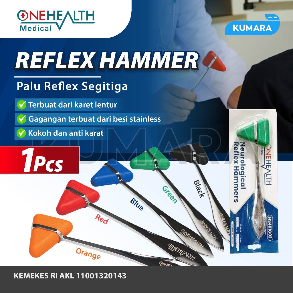 ONEHEALTH - Reflex Hammer Segitiga / Palu Refleks HS-401G02 1 ONEHEALTH - Reflex Hammer Segitiga / Palu Refleks HS-401G02