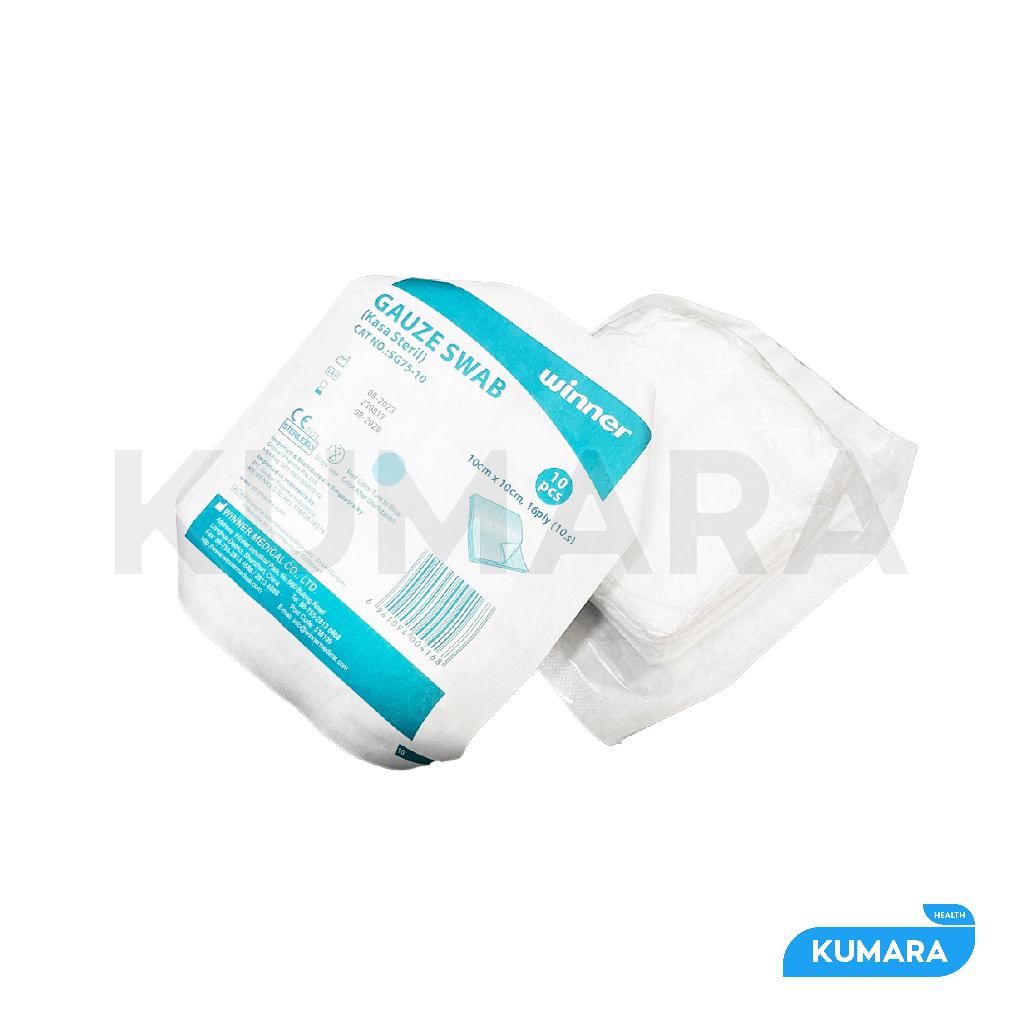 WINNER - Gauze Swab Kasa Steril 10x10 cm 16 Ply 10'S 2 WINNER - Gauze Swab Kasa Steril 10x10 cm 16 Ply 10'S - Image 2