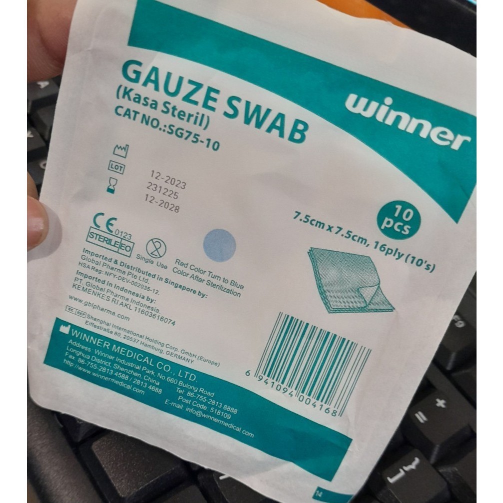 WINNER - Gauze Swab Kasa Steril 10x10 cm 16 Ply 10'S 3 WINNER - Gauze Swab Kasa Steril 10x10 cm 16 Ply 10'S - Image 3