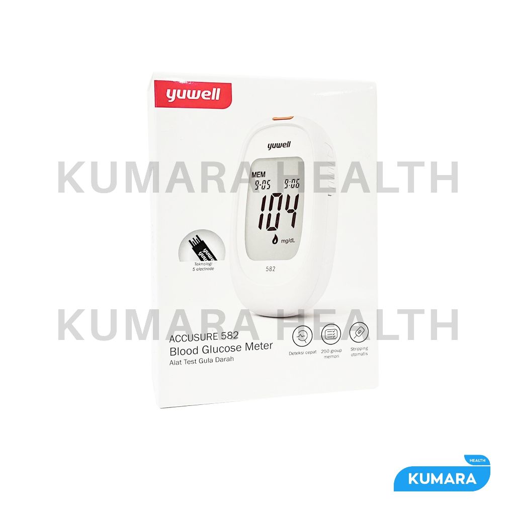 YUWELL - Alat Cek Gula Darah 582 / Blood Glucose Meter 5 YUWELL - Alat Cek Gula Darah 582 / Blood Glucose Meter - Image 5