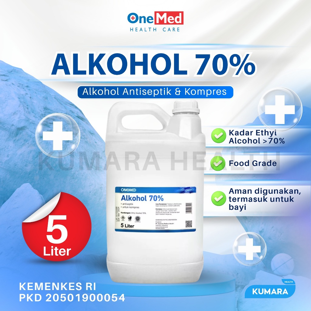 ONEMED - Alcohol 70% 5 Liter 1 ONEMED - Alcohol 70% 5 Liter