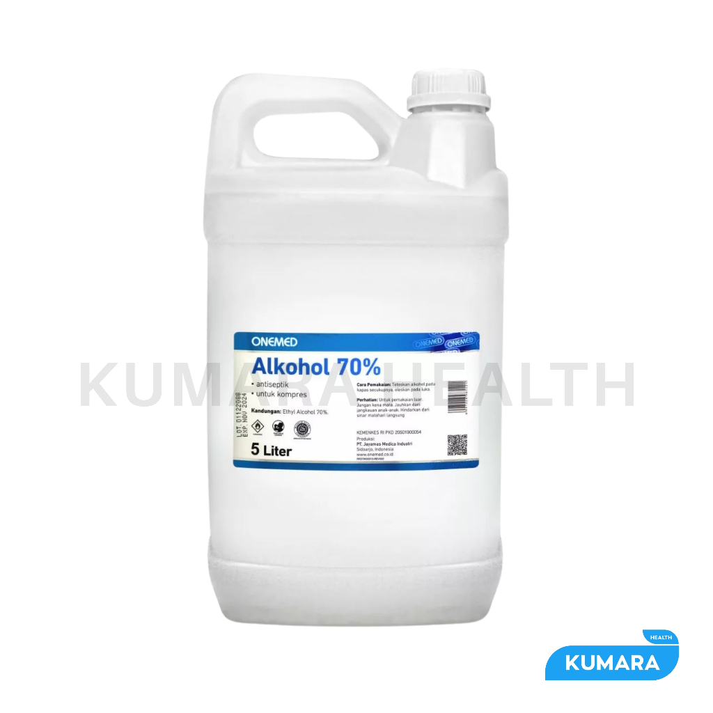 ONEMED - Alcohol 70% 5 Liter 2 ONEMED - Alcohol 70% 5 Liter - Image 2