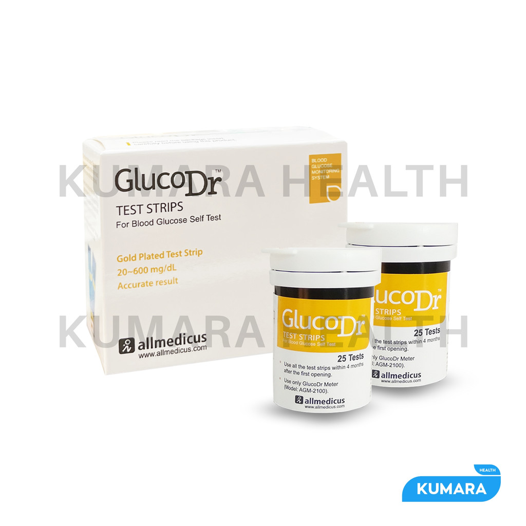 GLUCO DR Strip Uji Gula Darah Biosensor | Elektroda Emas, Cepat 11 Detik | BOX 2 GLUCO DR Strip Uji Gula Darah Biosensor | Elektroda Emas, Cepat 11 Detik | BOX - Image 2