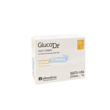 GLUCO DR Strip Uji Gula Darah Biosensor | Elektroda Emas, Cepat 11 Detik | BOX 6 ginee 20251211154150363 5165011817