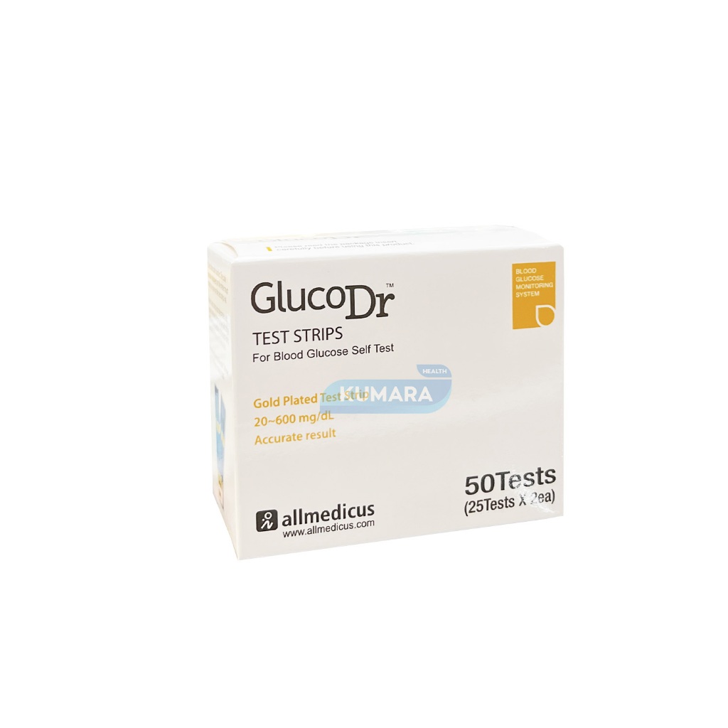GLUCO DR Strip Uji Gula Darah Biosensor | Elektroda Emas, Cepat 11 Detik | BOX 5 GLUCO DR Strip Uji Gula Darah Biosensor | Elektroda Emas, Cepat 11 Detik | BOX - Image 5