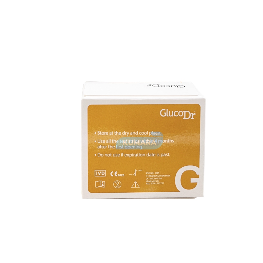 GLUCO DR Strip Uji Gula Darah Biosensor | Elektroda Emas, Cepat 11 Detik | BOX 6 GLUCO DR Strip Uji Gula Darah Biosensor | Elektroda Emas, Cepat 11 Detik | BOX - Image 6