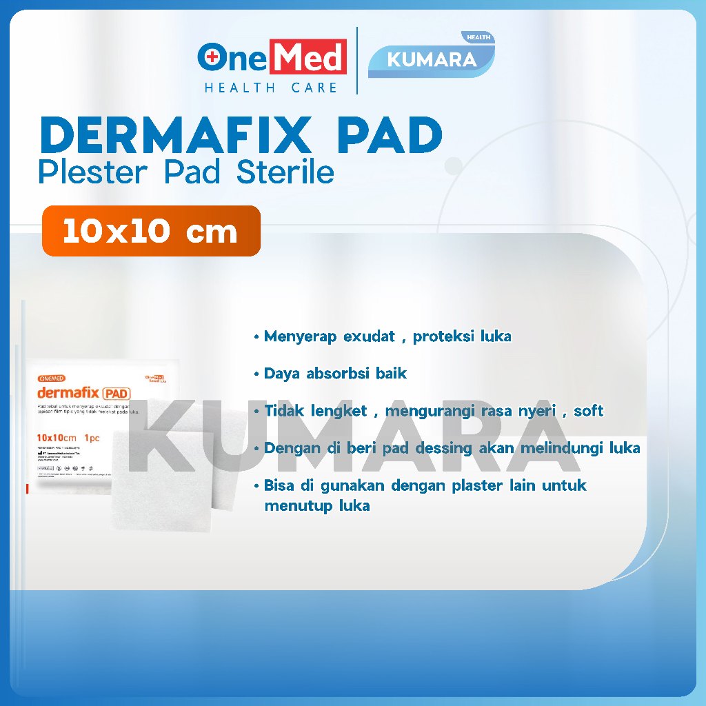 ONEMED - Dermafix Pad 10x10 Cm Plester Pad Sterile - PCS 2 ONEMED - Dermafix Pad 10x10 Cm Plester Pad Sterile - PCS - Image 2