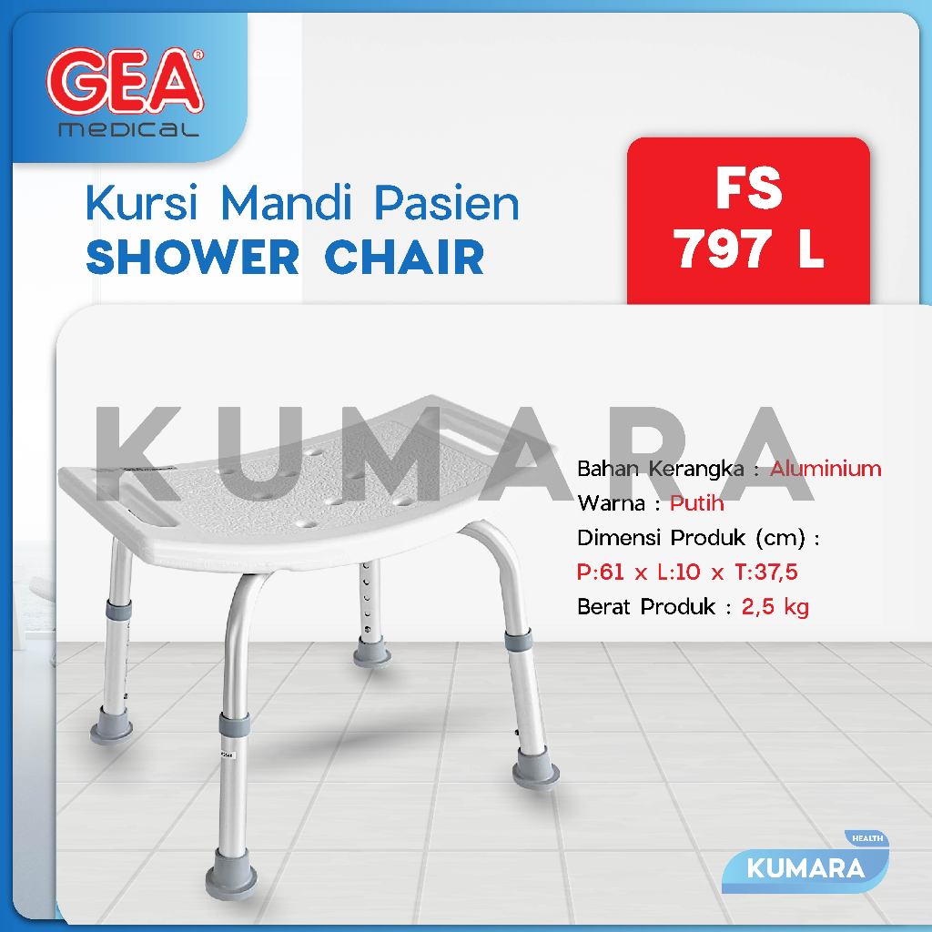 GEA - Kursi Mandi Pasien FS 797 L / Shower Chair 1 GEA - Kursi Mandi Pasien FS 797 L / Shower Chair