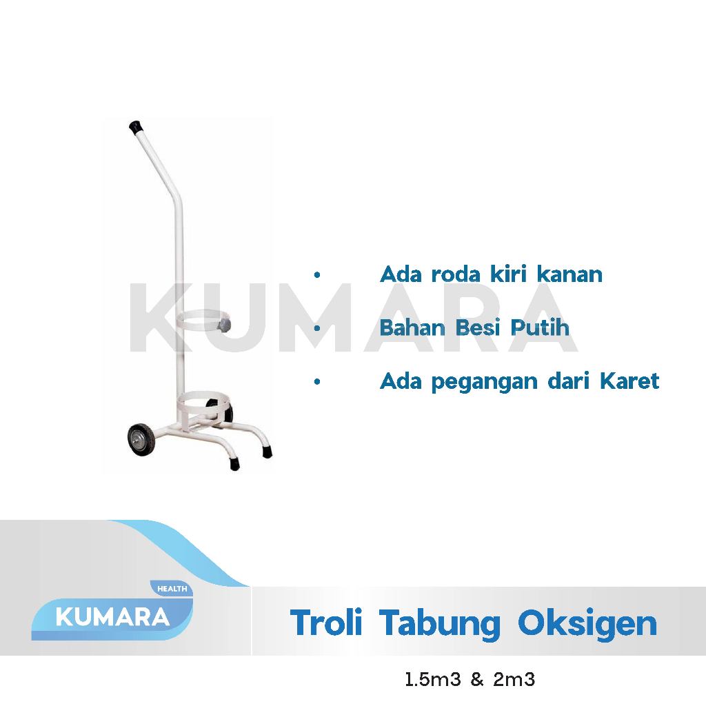 KUMARA - Troli Tabung Oksigen 1.5m3 & 2m3/ Trolley Oxygen 2 KUMARA - Troli Tabung Oksigen 1.5m3 & 2m3/ Trolley Oxygen - Image 2