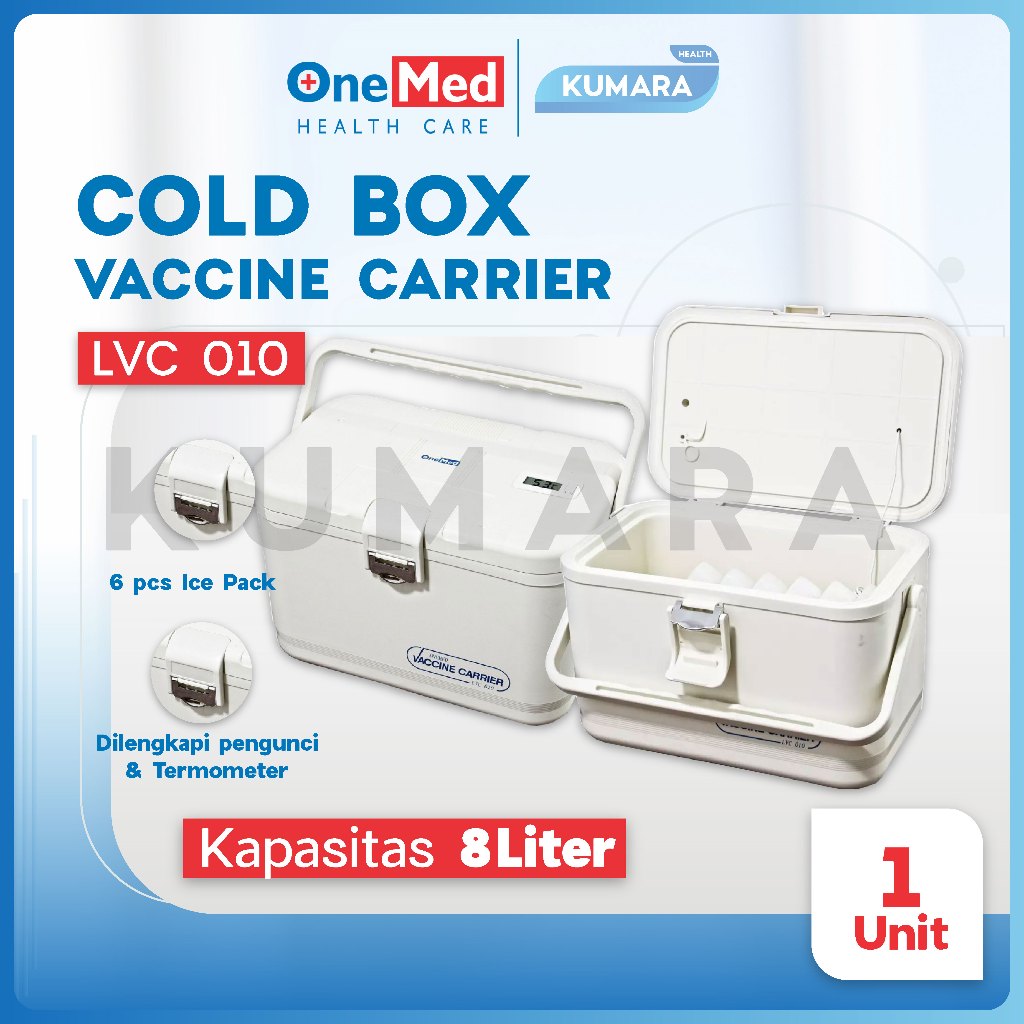 ONEMED - Cold Box Vaccine Carrier LVC 010 / Tempat Vaksin / Box Vaksin 1 ONEMED - Cold Box Vaccine Carrier LVC 010 / Tempat Vaksin / Box Vaksin