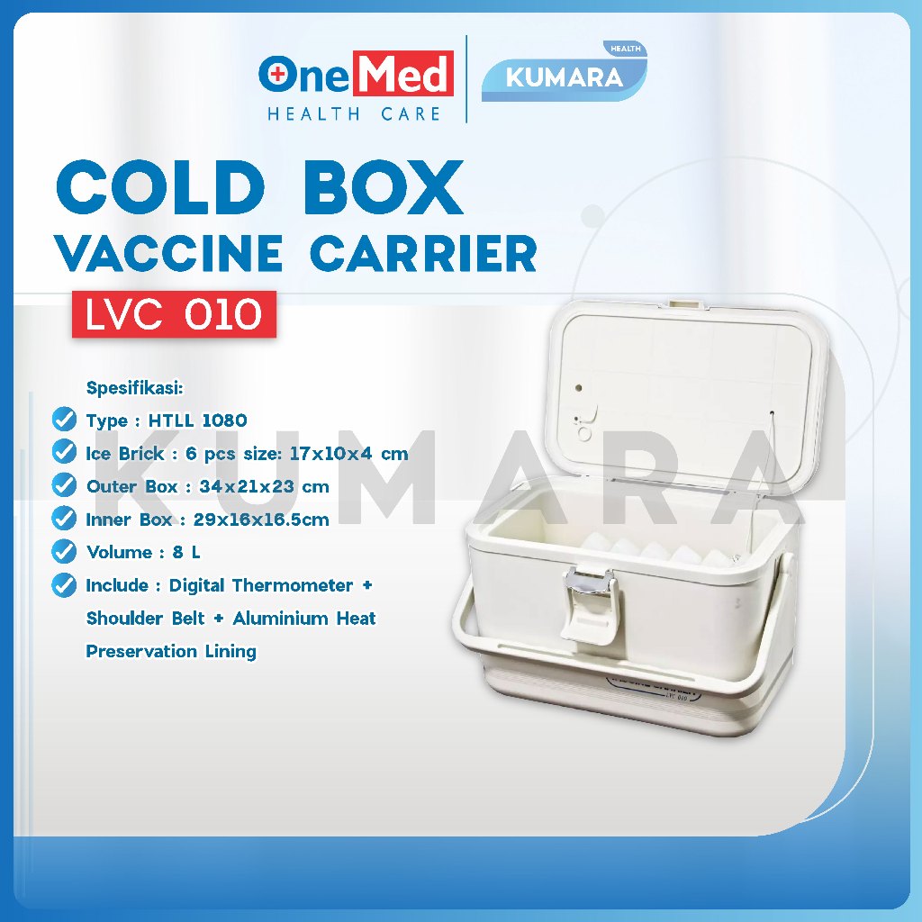 ONEMED - Cold Box Vaccine Carrier LVC 010 / Tempat Vaksin / Box Vaksin 2 ONEMED - Cold Box Vaccine Carrier LVC 010 / Tempat Vaksin / Box Vaksin - Image 2