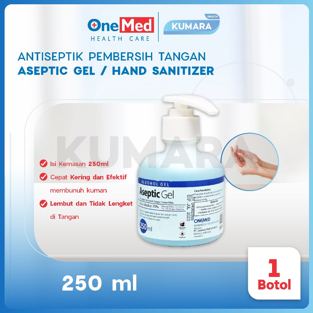 ONEMED - Aseptic Gel 250ml Dispenser / Handsanitizer Antiseptic 1 ONEMED - Aseptic Gel 250ml Dispenser / Handsanitizer Antiseptic