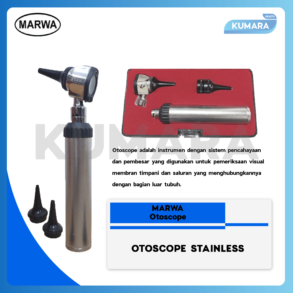 MARWA - Otoscope Stainless / Otoskop THT Periksa Telinga 1 MARWA - Otoscope Stainless / Otoskop THT Periksa Telinga
