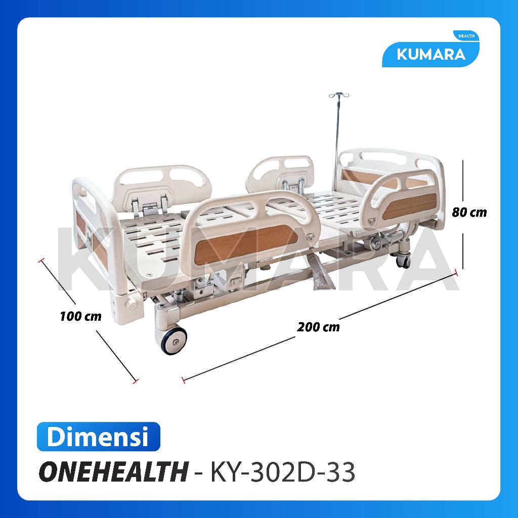 ONEHEALTH - Hospital Bed Electric Premium / Bed Pasien Elektrik KY 302D-33 2 ONEHEALTH - Hospital Bed Electric Premium / Bed Pasien Elektrik KY 302D-33 - Image 2