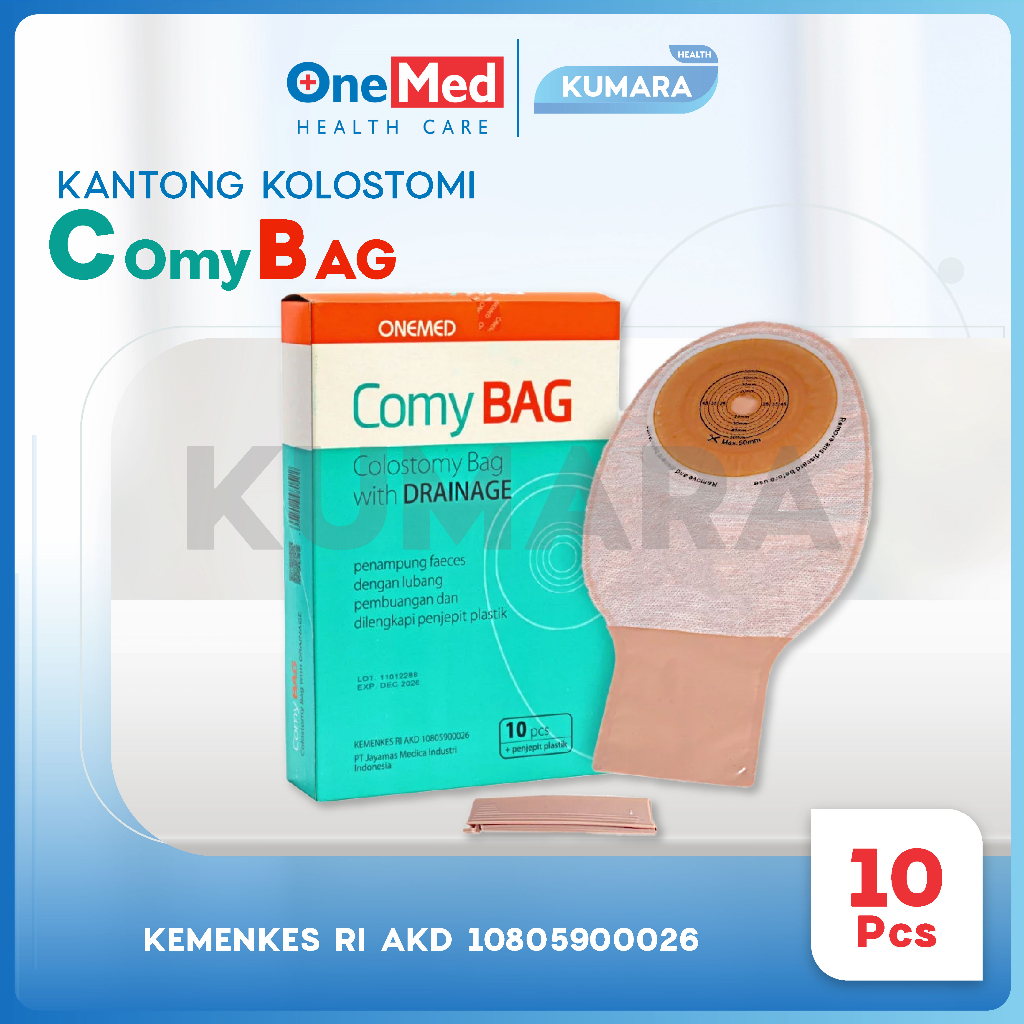 ONEMED - Colostomy Bag With Drainage / Comy Bag Kantong Kolostomi Box isi 10's 1 ONEMED - Colostomy Bag With Drainage / Comy Bag Kantong Kolostomi Box isi 10's