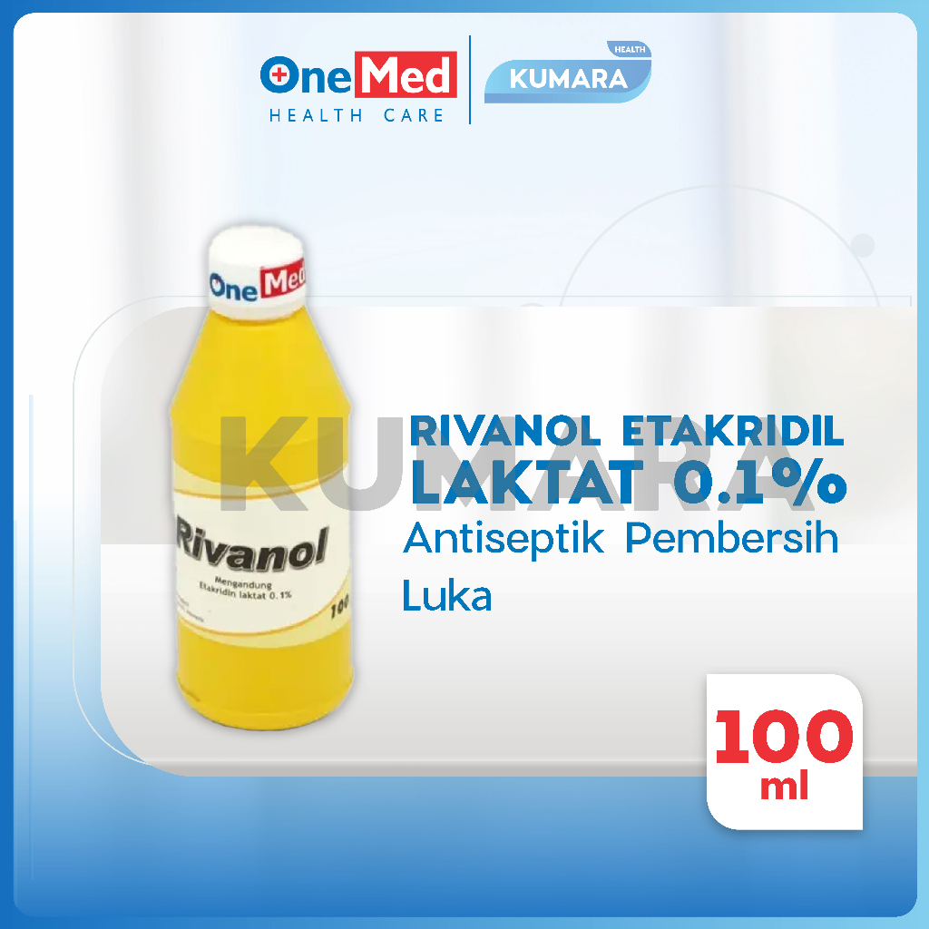 ONEMED - Rivanol 100 ml / Cairan Antiseptik Pembersih Luka 1 ONEMED - Rivanol 100 ml / Cairan Antiseptik Pembersih Luka