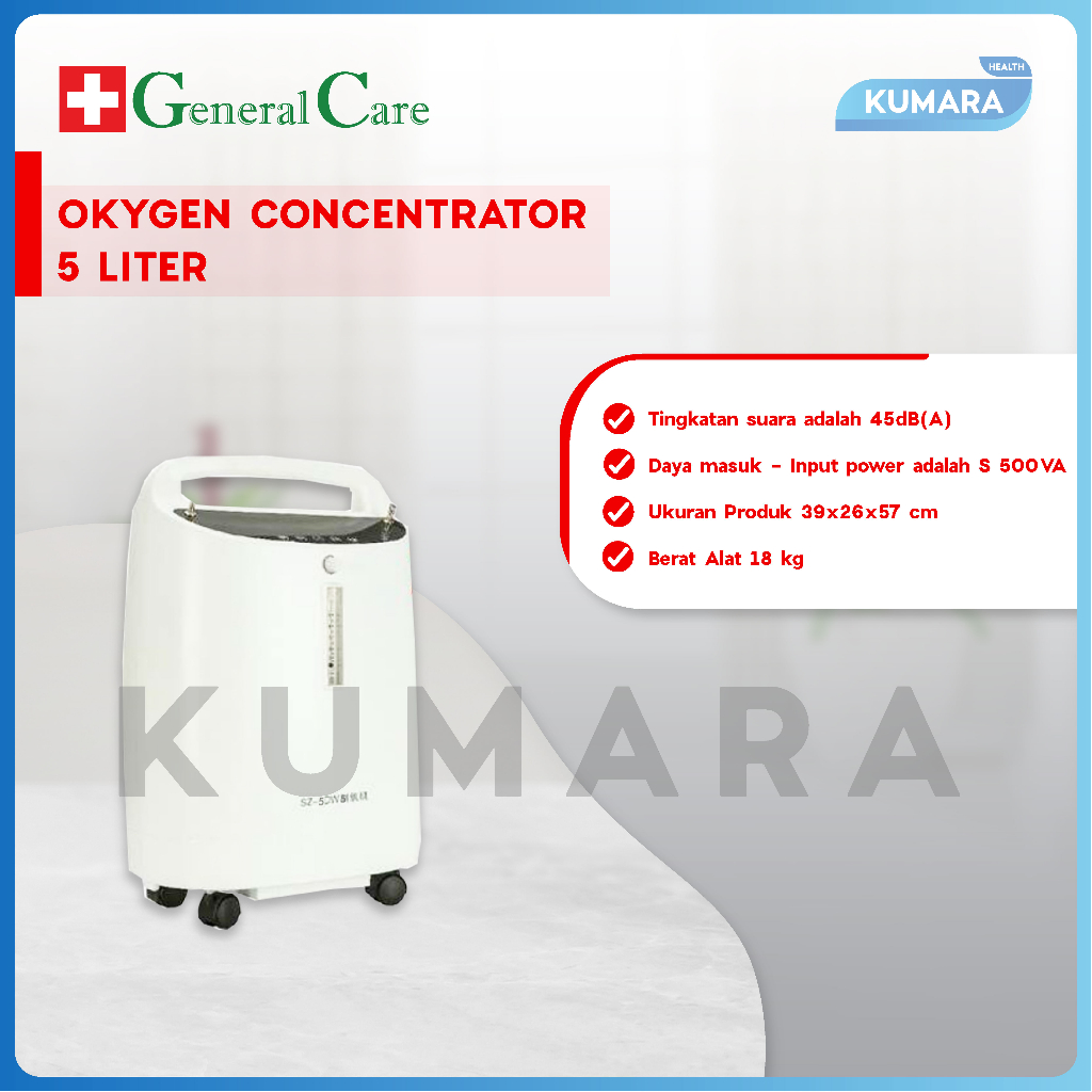 GENERAL CARE - Oxygen Concentrator 5 Liter SZ-5DW / Alat Penghasil Oksigen & Nebulizer 4 GENERAL CARE - Oxygen Concentrator 5 Liter SZ-5DW / Alat Penghasil Oksigen & Nebulizer - Image 3