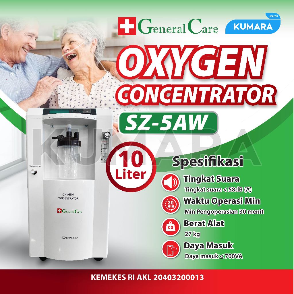 GENERAL CARE - Oxygen Concentrator 10 Liter SZ-5AW / Alat Penghasil Oksigen & Nebulizer 1 GENERAL CARE - Oxygen Concentrator 10 Liter SZ-5AW / Alat Penghasil Oksigen & Nebulizer