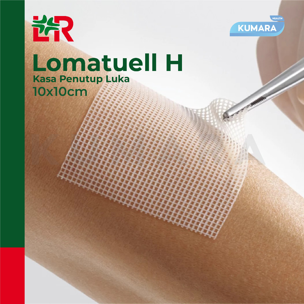 LOMATUELL H - Kasa Pentutup Luka 10x10cm / Wound Dressing Box isi 10's 3 LOMATUELL H - Kasa Pentutup Luka 10x10cm / Wound Dressing Box isi 10's - Image 3