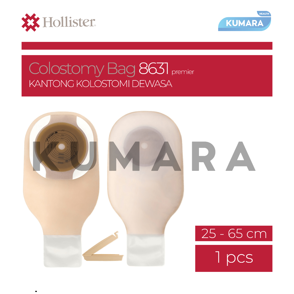 HOLLISTER - Colostomy Bag 8631 Transparent / Kantong Kolostomi Coklat Transparan Pcs 1 HOLLISTER - Colostomy Bag 8631 Transparent / Kantong Kolostomi Coklat Transparan Pcs