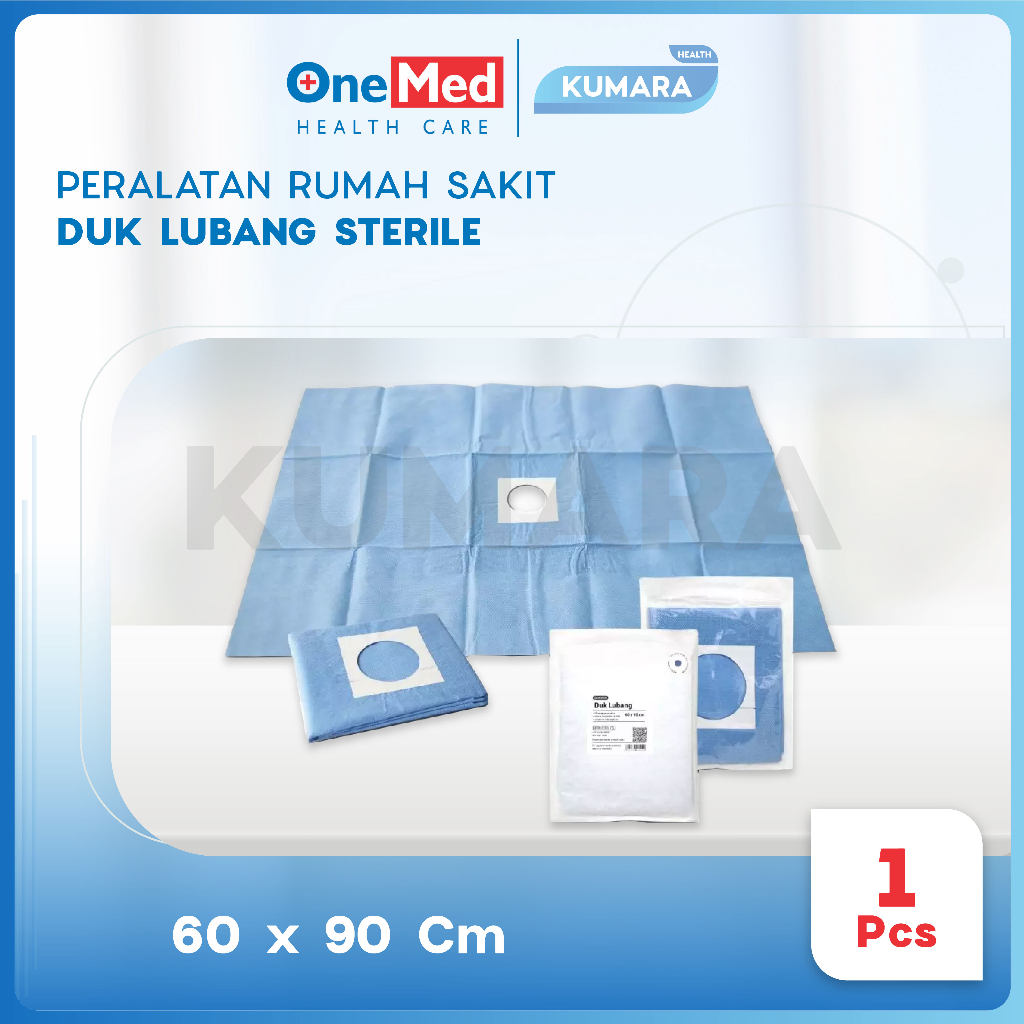 ONEMED - Duk Lubang Steril 60x90 CM (D 8CM) With Adhesive 1 ONEMED - Duk Lubang Steril 60x90 CM (D 8CM) With Adhesive