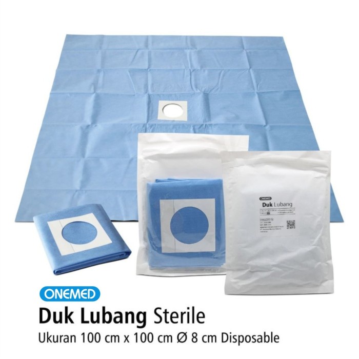 ONEMED - Duk Lubang Steril 100x100CM (D 8CM) With Adhesive 3 ONEMED - Duk Lubang Steril 100x100CM (D 8CM) With Adhesive - Image 3