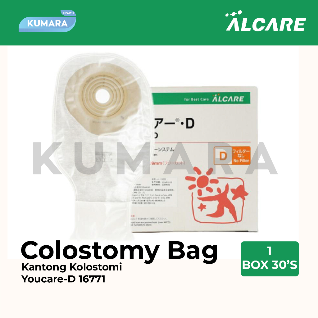 ALCARE - Colostomy Bag 16771 Youcare-D / Kantong Kolostomyi Alcare isi 30's 1 ALCARE - Colostomy Bag 16771 Youcare-D / Kantong Kolostomyi Alcare isi 30's