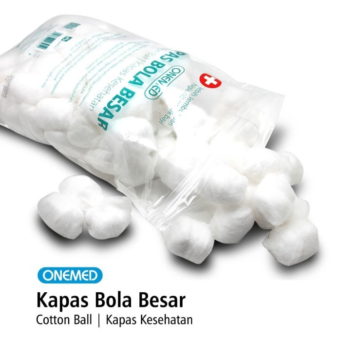 ONEMED - Kapas Bola Besar 160gr / Cotton Ball isi 100's 4 ONEMED - Kapas Bola Besar 160gr / Cotton Ball isi 100's - Image 4