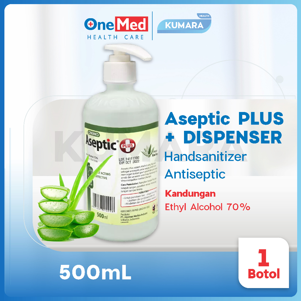 ONEMED - Aseptic Plus 500ml Dispenser / Handsanitizer Antiseptic 1 ONEMED - Aseptic Plus 500ml Dispenser / Handsanitizer Antiseptic