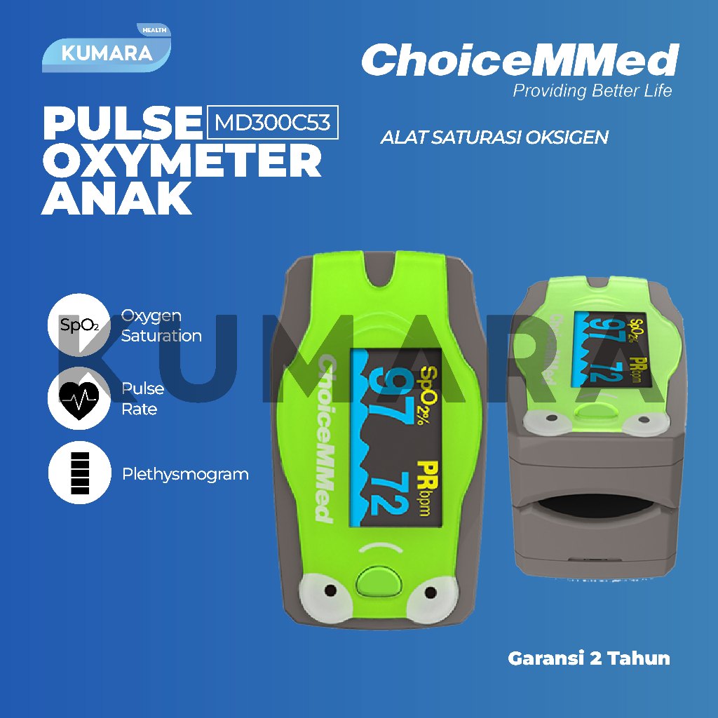 CHOICEMMED - Fingertip Pulse Oximeter Anak MD300C53 / Oksimeter Anak 1 CHOICEMMED - Fingertip Pulse Oximeter Anak MD300C53 / Oksimeter Anak