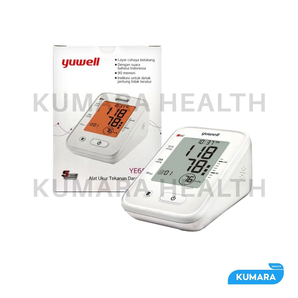 YUWELL - Tensimeter Digital YE 660 F / Alat Cek Tekanan Darah Digital + Adaptor 4 YUWELL - Tensimeter Digital YE 660 F / Alat Cek Tekanan Darah Digital + Adaptor - Image 4