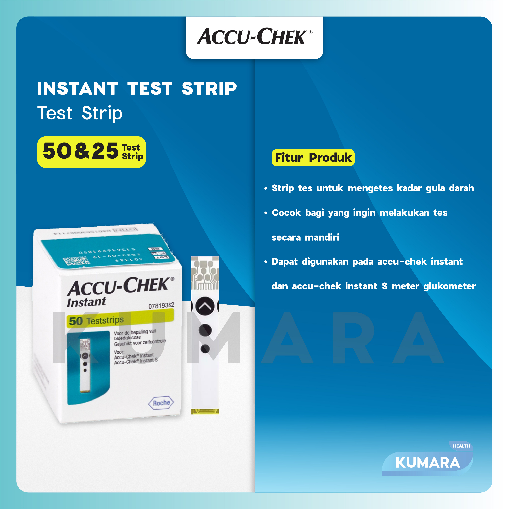 ACCU-CHEK - Strip Instant 50's / Instant Test Strip isi 50 2 ACCU-CHEK - Strip Instant 50's / Instant Test Strip isi 50 - Image 2