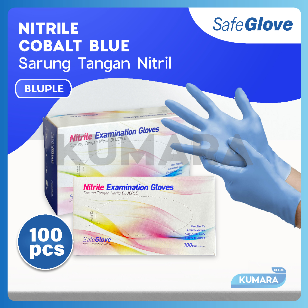 SAFEGLOVE - Sarung Tangan Nitrile Powder Free Exam Glove 4 SAFEGLOVE - Sarung Tangan Nitrile Powder Free Exam Glove - Image 4
