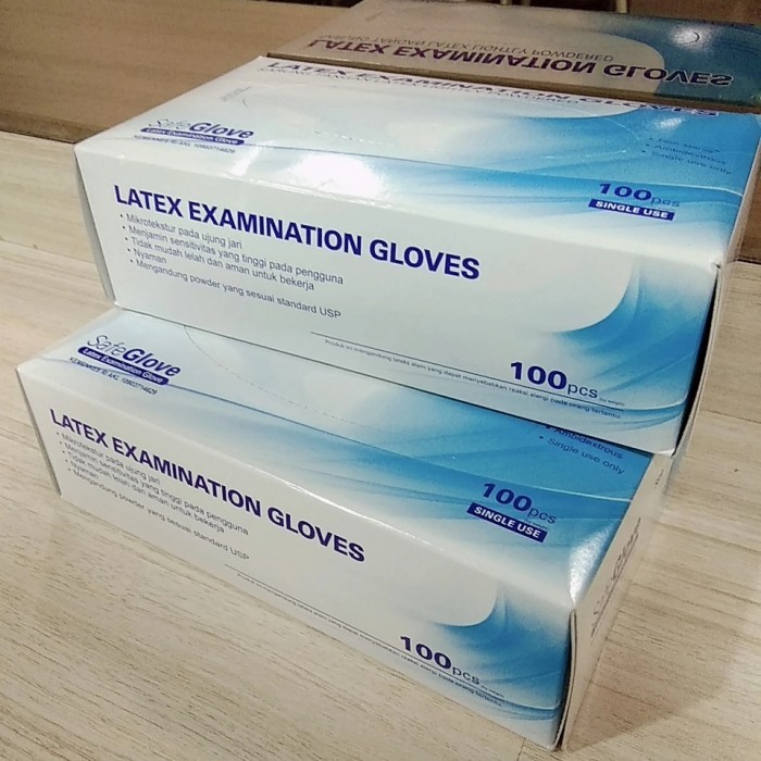 SAFEGLOVE - Sarung Tangan Latex Powdered Exam Glove 2 SAFEGLOVE - Sarung Tangan Latex Powdered Exam Glove - Image 2